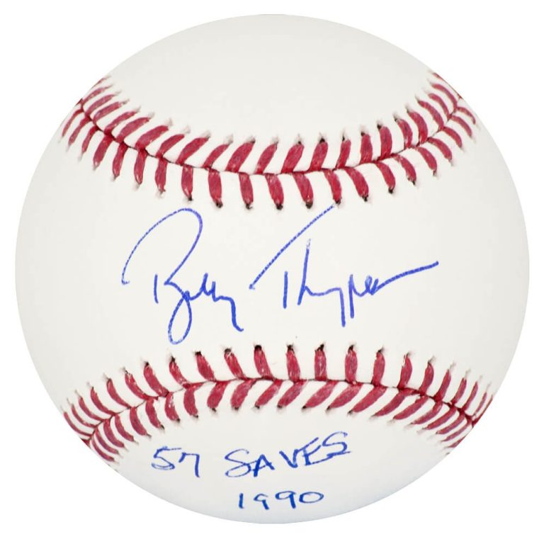 Bobby Thigpen Signed Rawlings Official MLB Baseball w/57 Saves 1990 - (SS COA)
