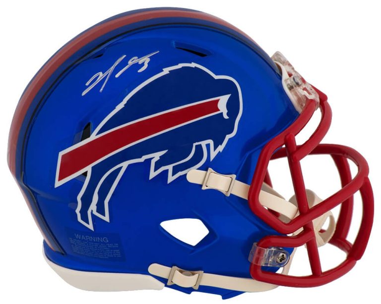 Damar Hamlin Signed Buffalo Bills FLASH Riddell Speed Mini Helmet (SCHWARTZ COA)