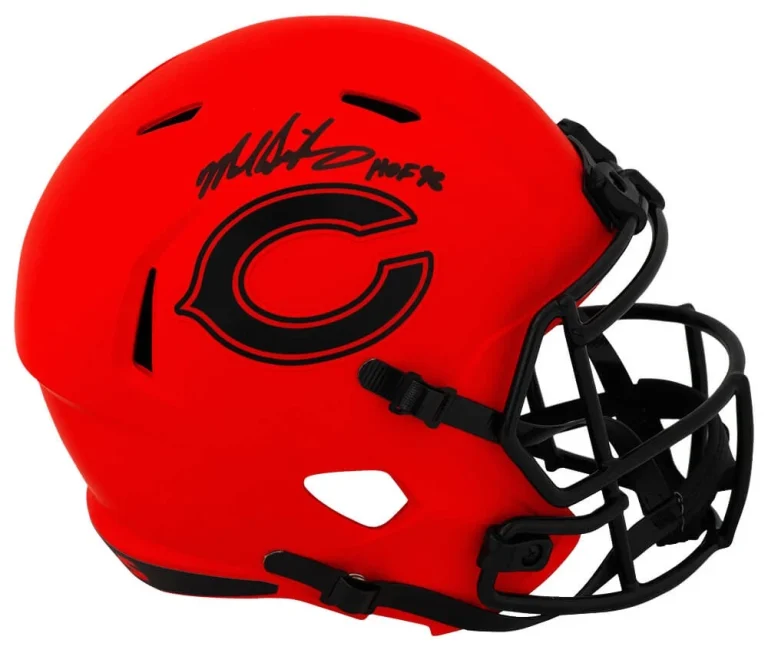 Mike Singletary Signed Bears RAVE Riddell F/S Speed Rep Helmet w/HOF - (SS COA)