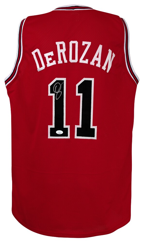 DeMar DeRozan Signed Red Custom Basketball Jersey - (JSA COA)