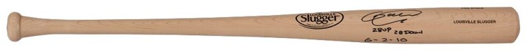 Armando Galarraga Signed Louisville Slugger Blonde Baseball Bat w/INSC- (SS COA)