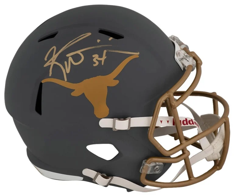 Ricky Williams Signed Texas SLATE Riddell Full Size Speed Replica Helmet -SS COA