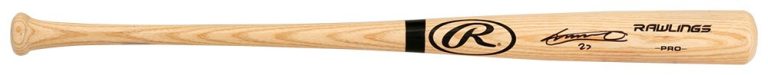 Vladimir Guerrero Jr Signed Rawlings Blonde Baseball Bat - (BECKETT COA)