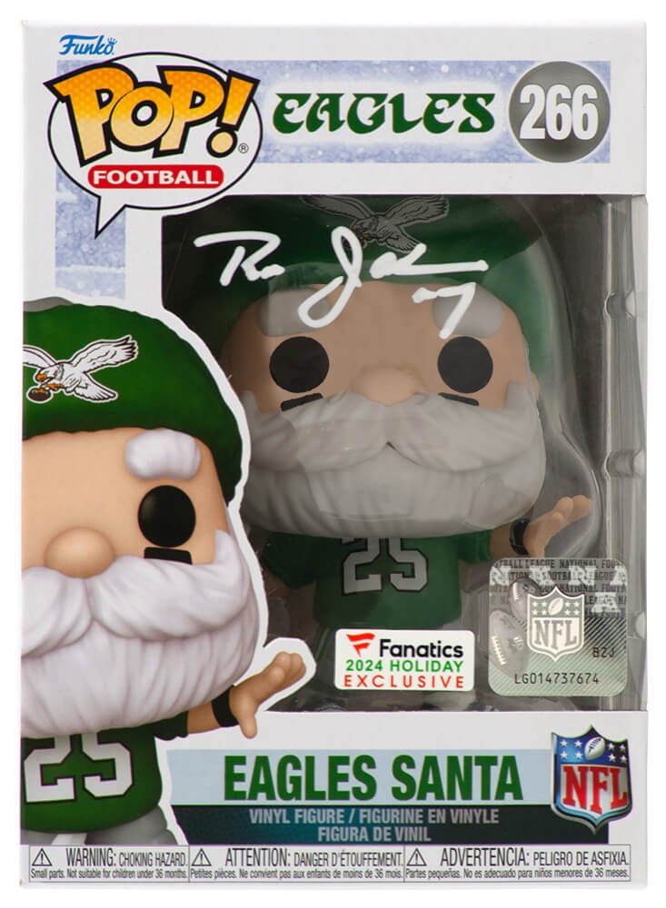 Ron Jaworski Signed Eagles SANTA Funko Pop Doll #266 - (SCHWARTZ SPORTS COA)