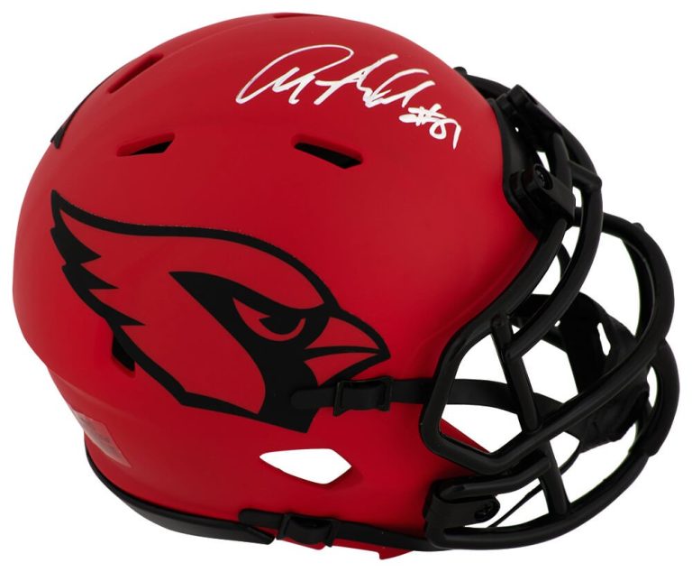 Anquan Boldin Signed Cardinals RAVE Riddell Speed Mini Helmet - (SCHWARTZ COA)
