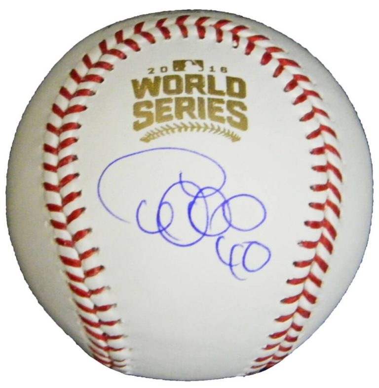 WILLSON CONTRERAS Signed Rawlings Official 2016 World Series Baseball - SCHWARTZ