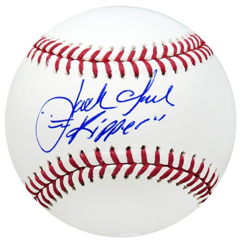 JACK CLARK Signed Rawlings Official MLB Baseball w/Ripper - SCHWARTZ