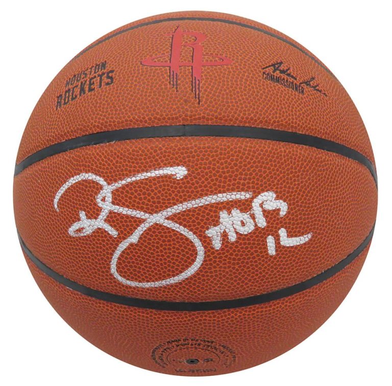 Ralph Sampson Signed Wilson Houston Rockets Logo Basketball w/HOF'12 - (SS COA)