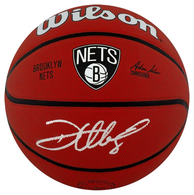 Deron Williams Signed Brooklyn Nets Logo Wilson NBA Basketball - (SCHWARTZ COA)