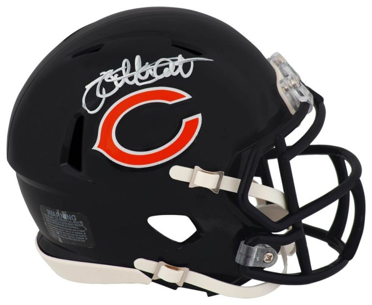 Willie Gault Signed Bears Riddell Speed Mini Helmet (In White) - (SCHWARTZ COA)