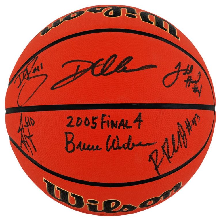 2005 Illinois Team Signed Wilson NCAA Indoor/Outdoor Basketball w/6-Signature...