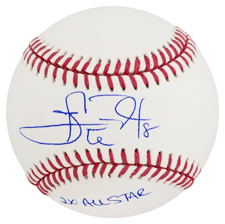 Carl Everett Signed Rawlings Official MLB Baseball w/2x All Star -(SCHWARTZ COA)