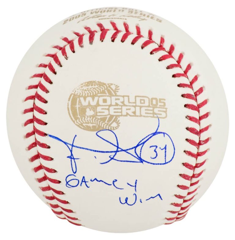 Freddy Garcia Signed 2005 World Series (White Sox) Baseball w/Game 4 - (SS COA)