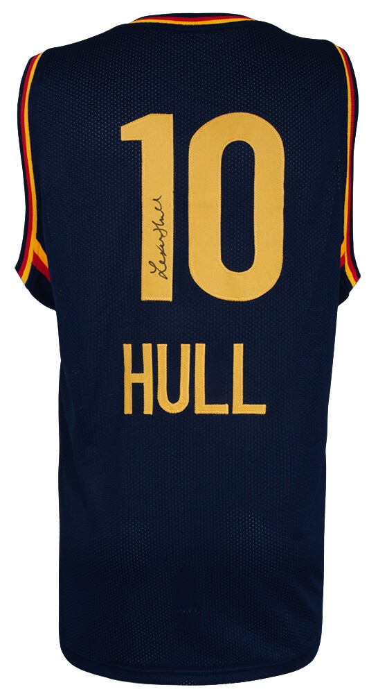 Lexie Hull (FEVER) Signed Navy Blue Custom Basketball Jersey - (SCHWARTZ COA)