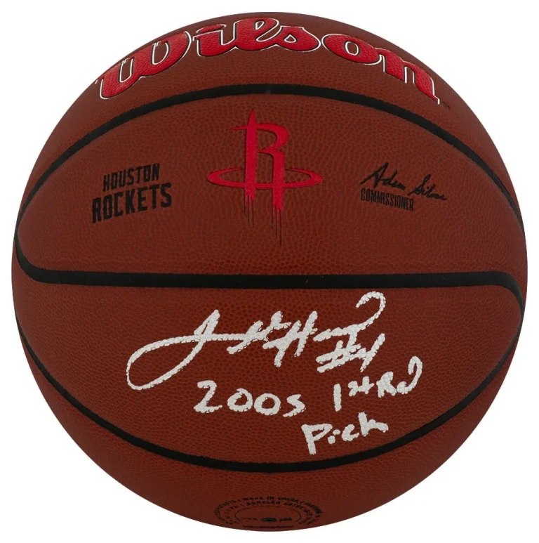 Luther Head Signed Rockets Logo Wilson NBA Basketball w/1st Rd Pick - (SS COA)