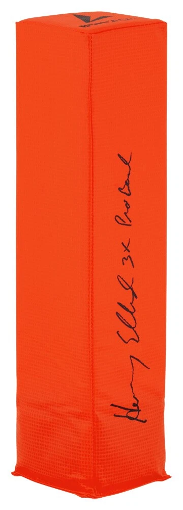 Henry Ellard Signed BSN Orange Football Endzone Pylon w/3x Pro Bowl - (SS COA)