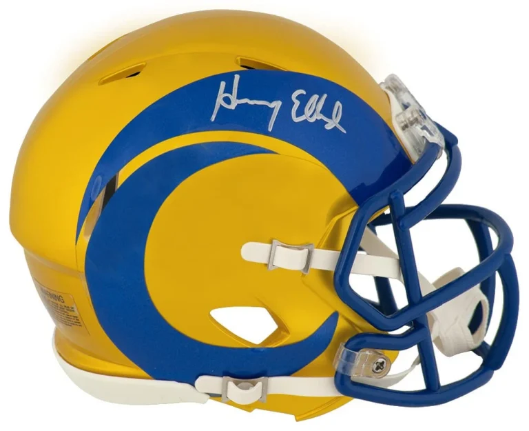 Henry Ellard Signed LA Rams FLASH Riddell Speed Mini Helmet - (SCHWARTZ COA)