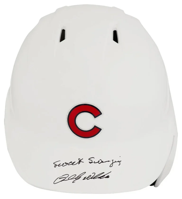Billy Williams Signed Cubs White Rawlings Batting Helmet w/Sweet Swinging SS COA