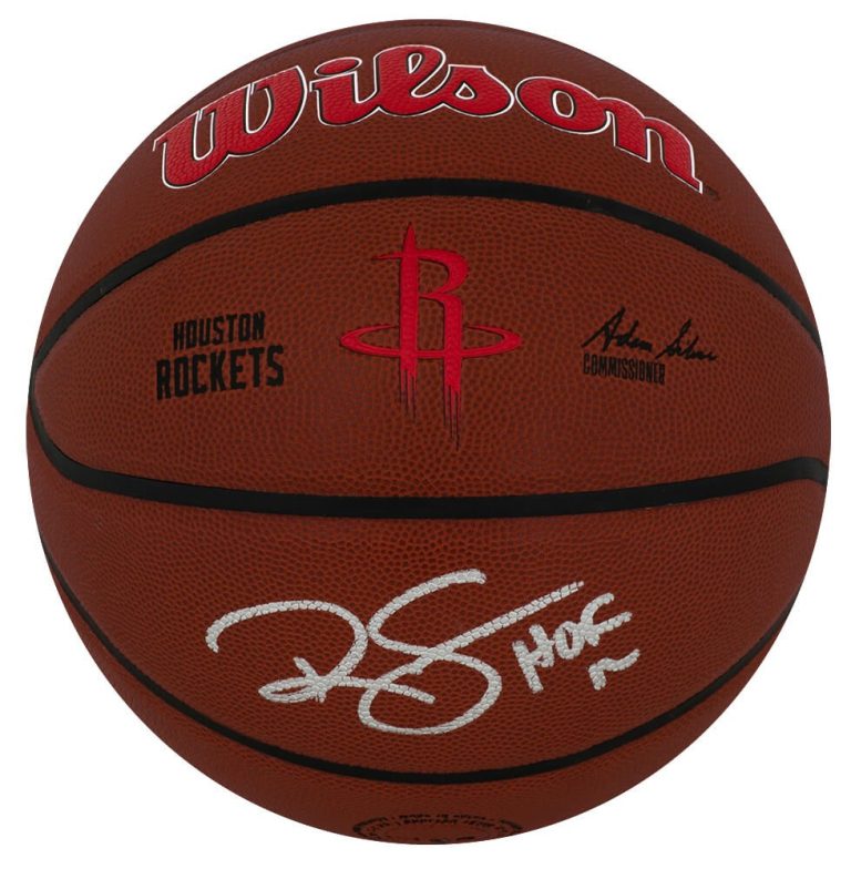 Ralph Sampson Signed Rockets Wilson Alliance NBA Basketball w/HOF'12 - (SS COA)