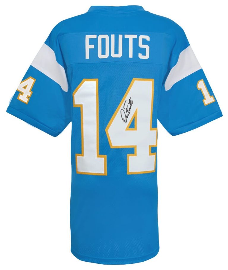 Dan Fouts Signed Powder Blue Throwback Football Jersey - (SCHWARTZ COA)