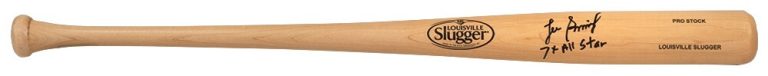 Lee Smith Signed Louisville Slugger Pro Blonde Baseball Bat w/7x AS - (SS COA)