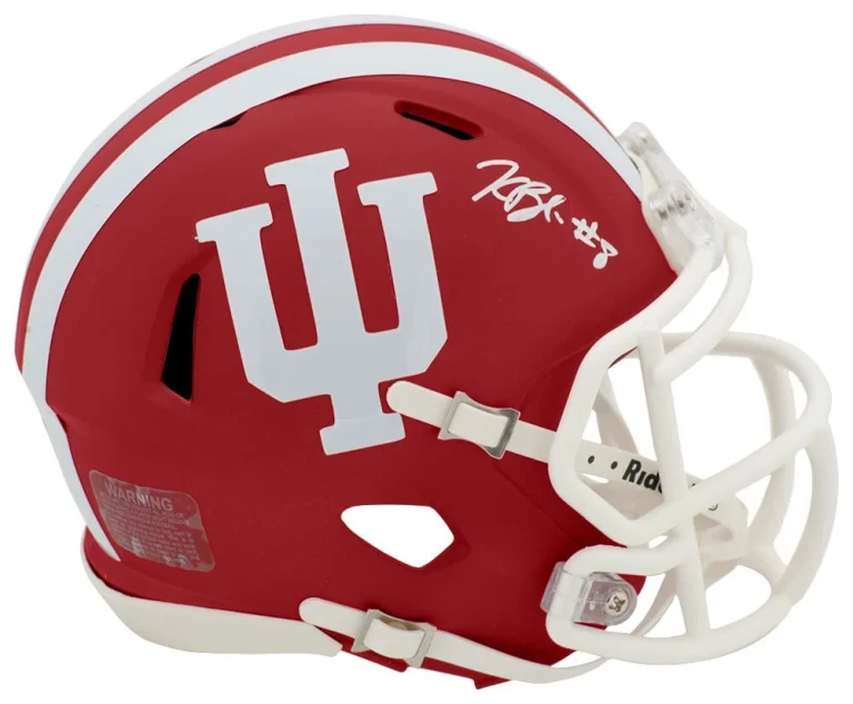 Kaelon Black Signed Indiana Hoosiers Riddell Speed Mini Helmet - (SCHWARTZ COA)