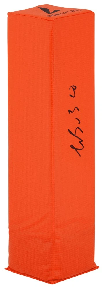 Luther Burden III (BEARS) Signed BSN Orange Football Endzone Pylon -SCHWARTZ COA