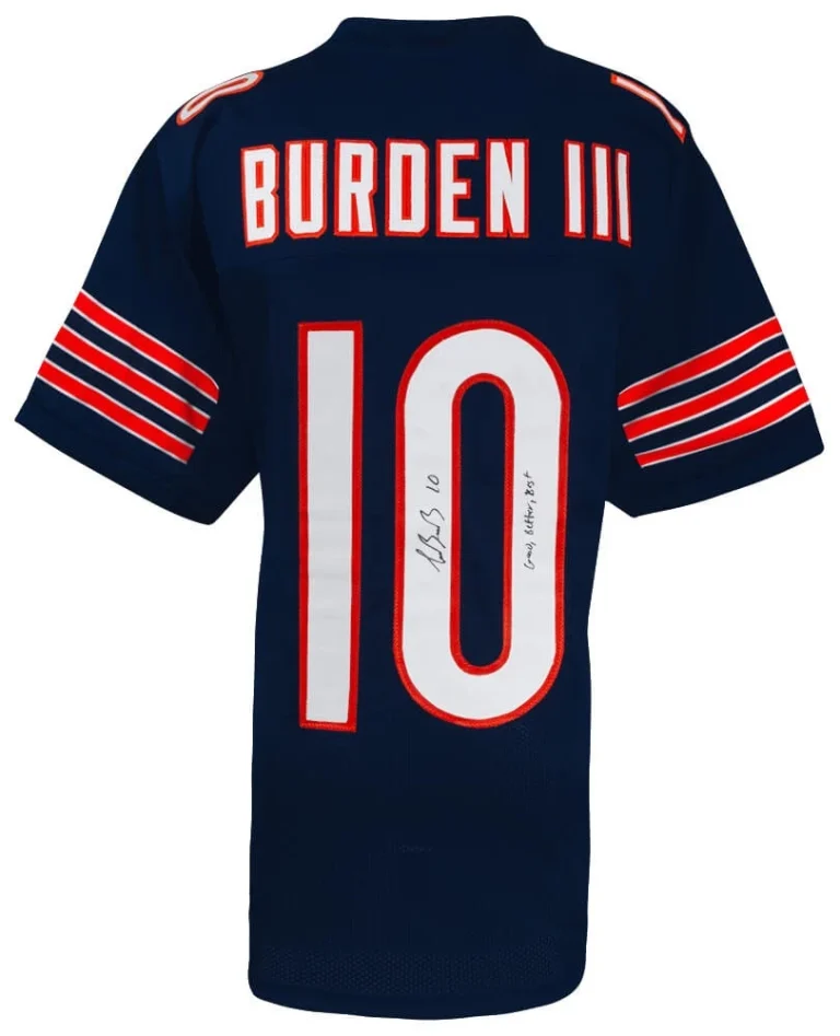 Luther Burden Signed Navy Custom Football Jersey w/Good, Better, Best - (SS COA)