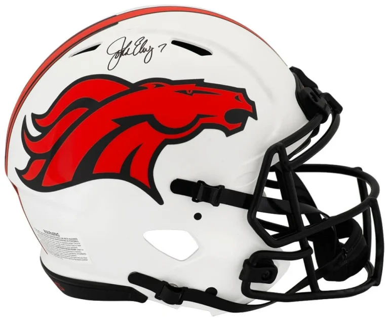 John Elway Signed Broncos LUNAR Riddell Full Size Pro Auth Speed Helmet (SS COA)