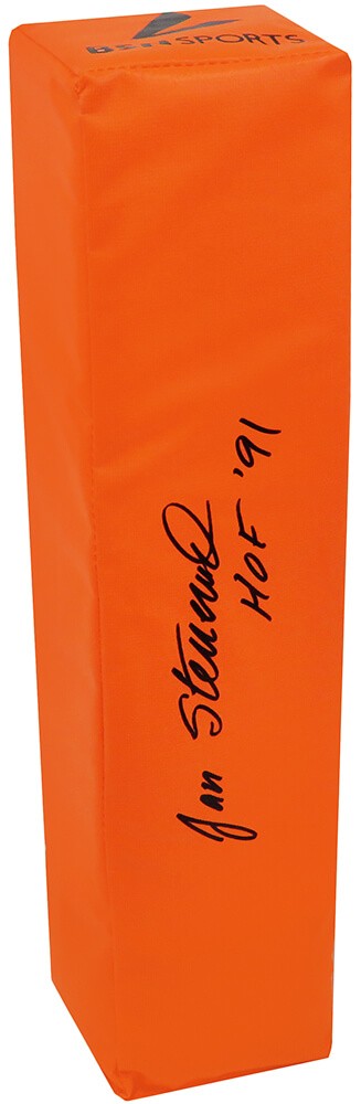 Jan Stenerud Signed BSN Orange Endzone Football Pylon w/HOF'91 - (SCHWARTZ COA)