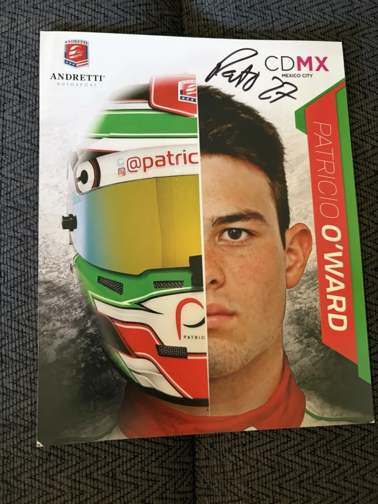 Pato O'Ward Indy 500 Signed Car Promo Card Indianapolis Patricio