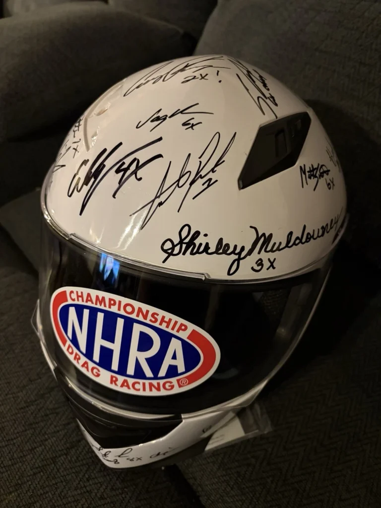 26 NHRA Legends Signed Full Size Helmet Shirley Muldowney John Brittany Force +