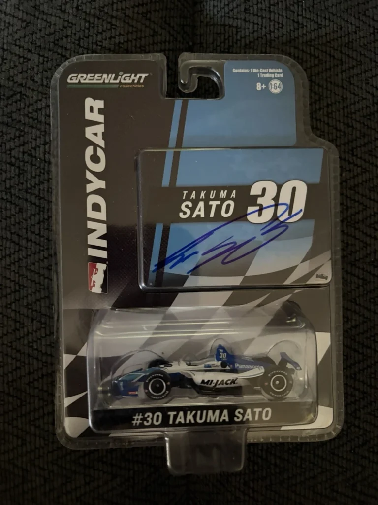 Indianapolis 500 1:64 DieCast Signed Takuma Sato Indy Car 2020 Winner Greenlight