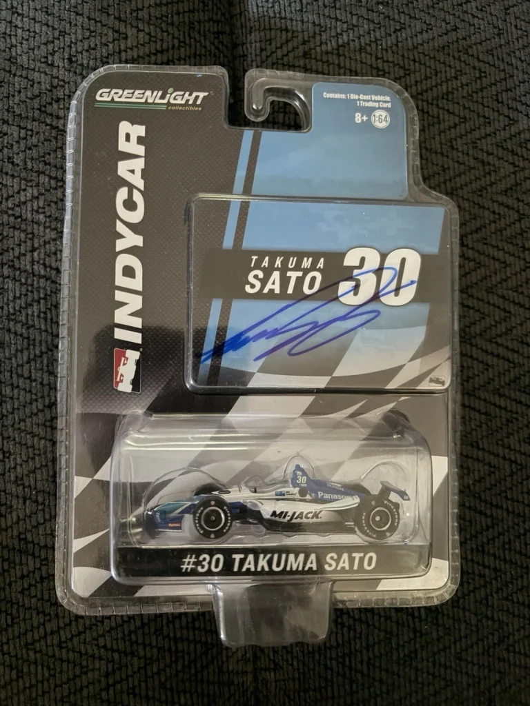 Indianapolis 500 1:64 DieCast Signed Takuma Sato Indy Car 2020 Winner Greenlight