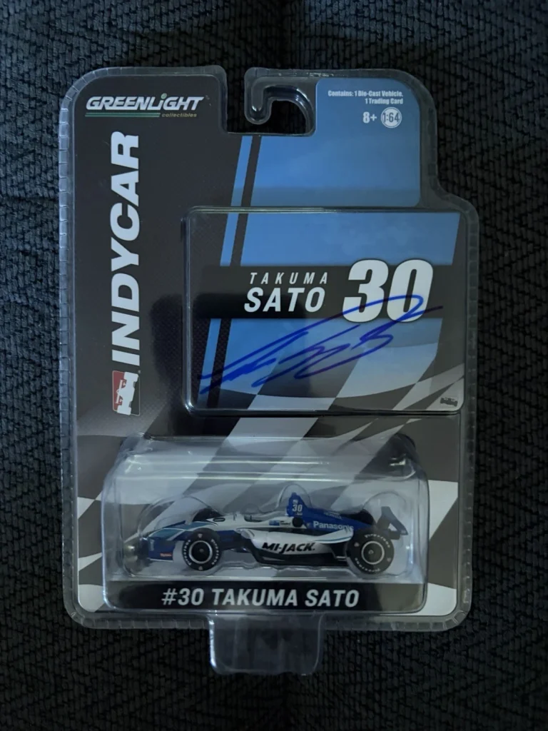 Indianapolis 500 1:64 DieCast Signed Takuma Sato Indy Car 2020 Winner Greenlight