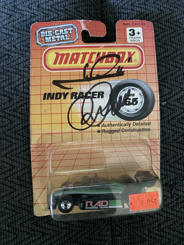 Indianapolis 500 1:64 DieCast Signed Mario Andretti & Roger Penske Indy Car