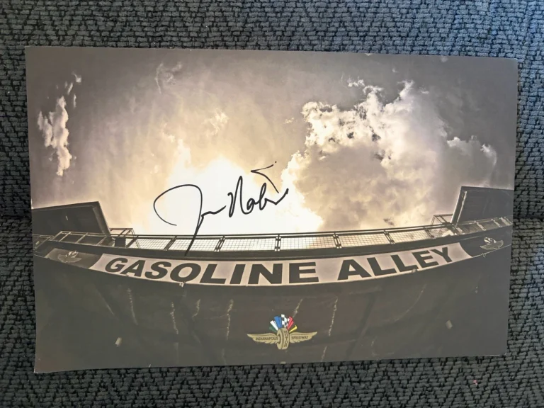 Jim Nabors  Signed Indianapolis 500 Indy Car Gasoline Alley Card