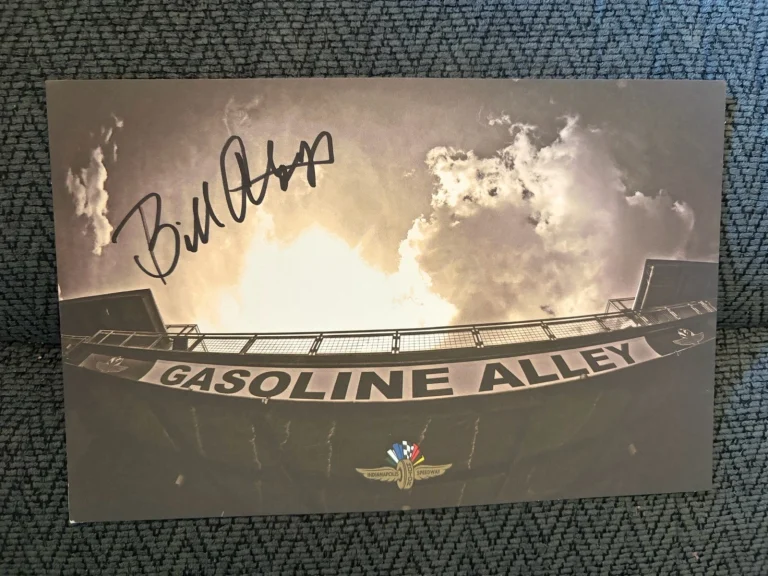 Bill Alsup Signed Indianapolis 500 Indy Car Gasoline Alley Card