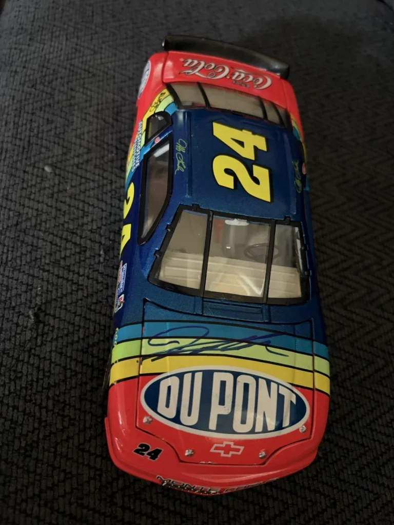 Jeff Gordon Signed 1/24 Scale Diecast Car JSA Authenticated Missing Cert & Box
