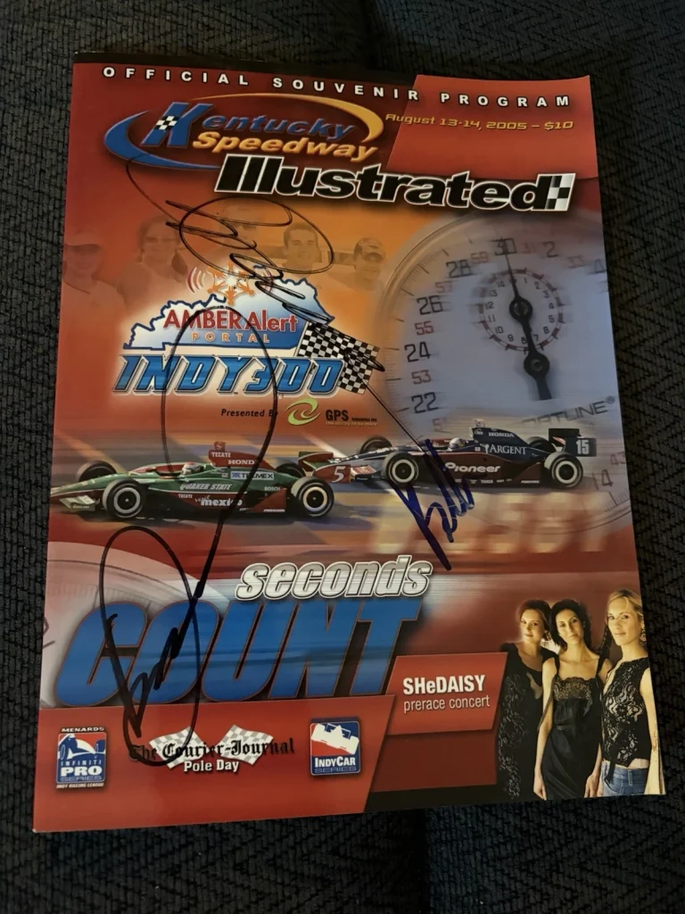 Danica Patrick Roger Penske Buddy Rice Signed 2005 Indy 500 Car Program Kentucky