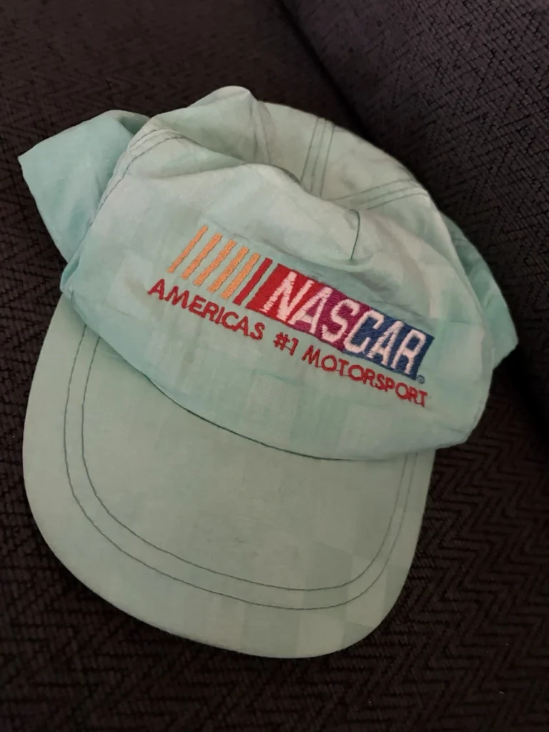Vintage Hat Autographed NASCAR Throwback Used SnapBack