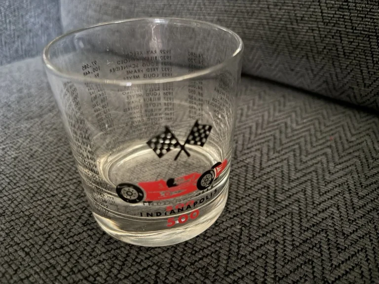 1974 & Past Winners Signed Indianapolis 500 Glass Cup Indy Car