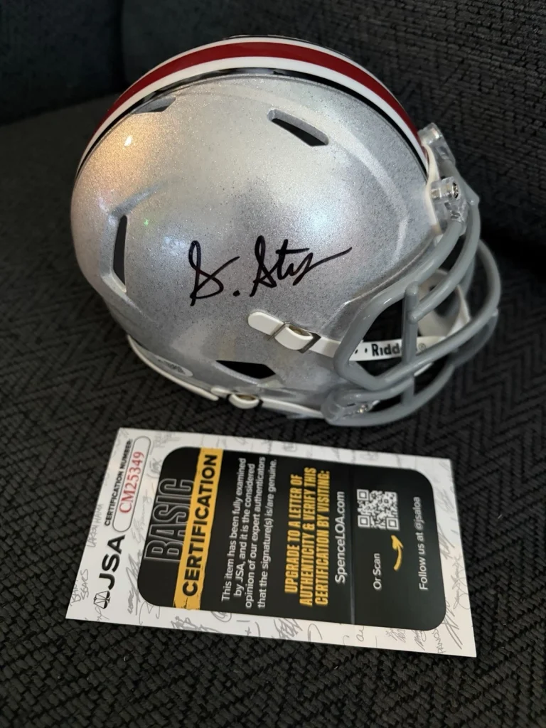 Sonny Styles Signed Mini Helmet Ohio State Buckeyes JSA Authentication COA