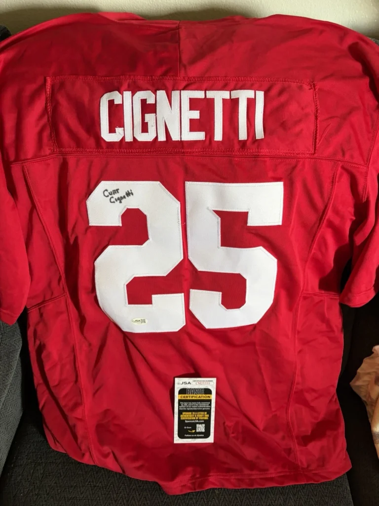 Coach Curt Cignetti SIGNED Indiana IU Hoosiers Jersey XL JSA Authenticated COA