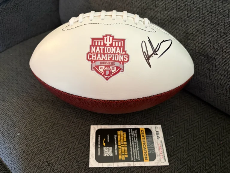 Roman Hemby Signed Nfl Football JSA Authentication COA Indiana Hoosiers IU