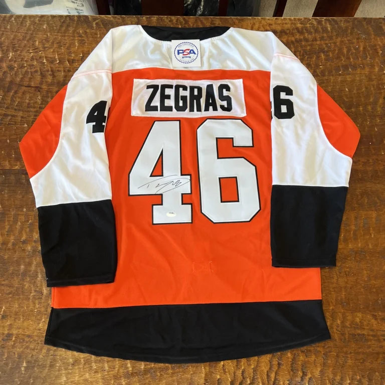 Trevor Zegras Signed Philadelphia Flyers Jersey PSA DNA Autographed