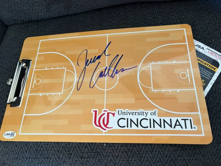 Coach Jerrod Calhoun Signed Clip Board JSA Authenticated COA Cincinnati Bearcats