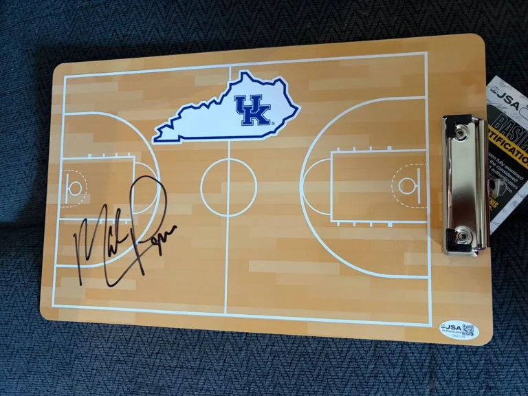 Coach Mark Pope Signed Clip Board JSA Authentication COA Kentucky Wildcats