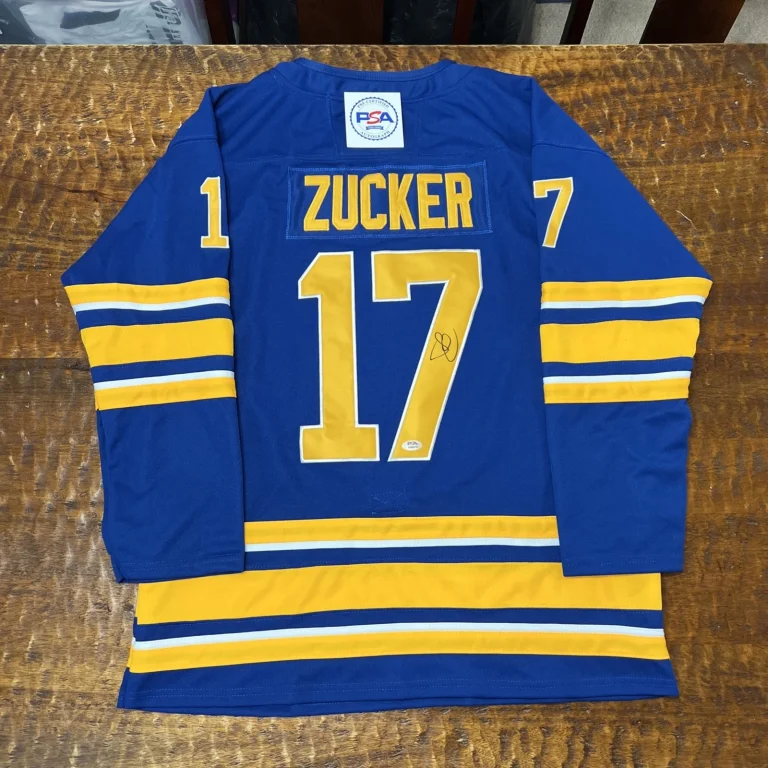 Jason Zucker Signed Buffalo Sabres Jersey PSA DNA Autographed