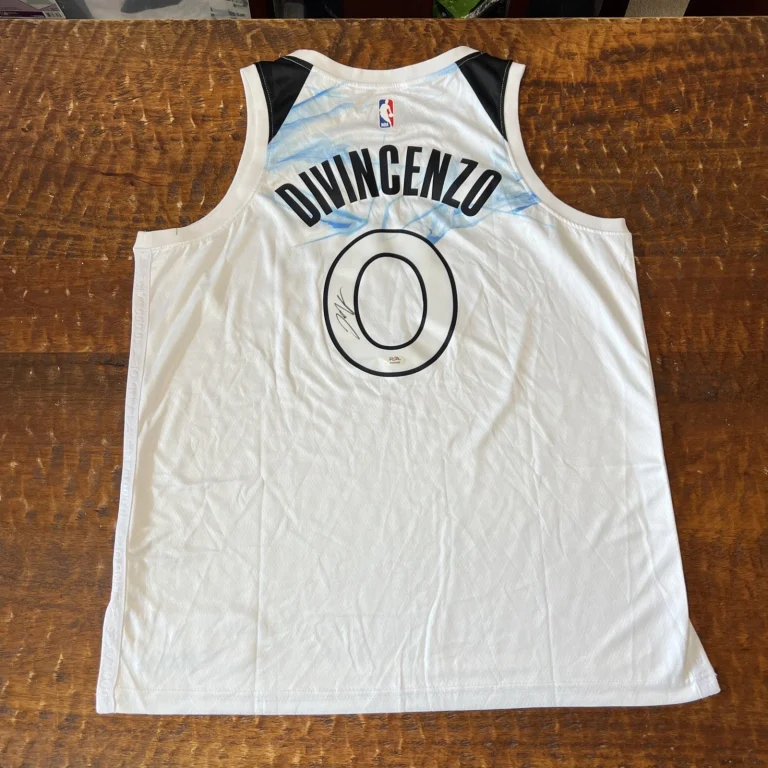 Donte DiVincenzo Signed Minnesota Timberwolves Jersey PSA DNA  Autographed